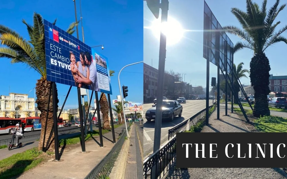 Retiran insólita instalación de cartel publicitario en plena ciclovía Alameda: GORE Metropolitano culpa al SERVIU y califica la situación como “impresentable”