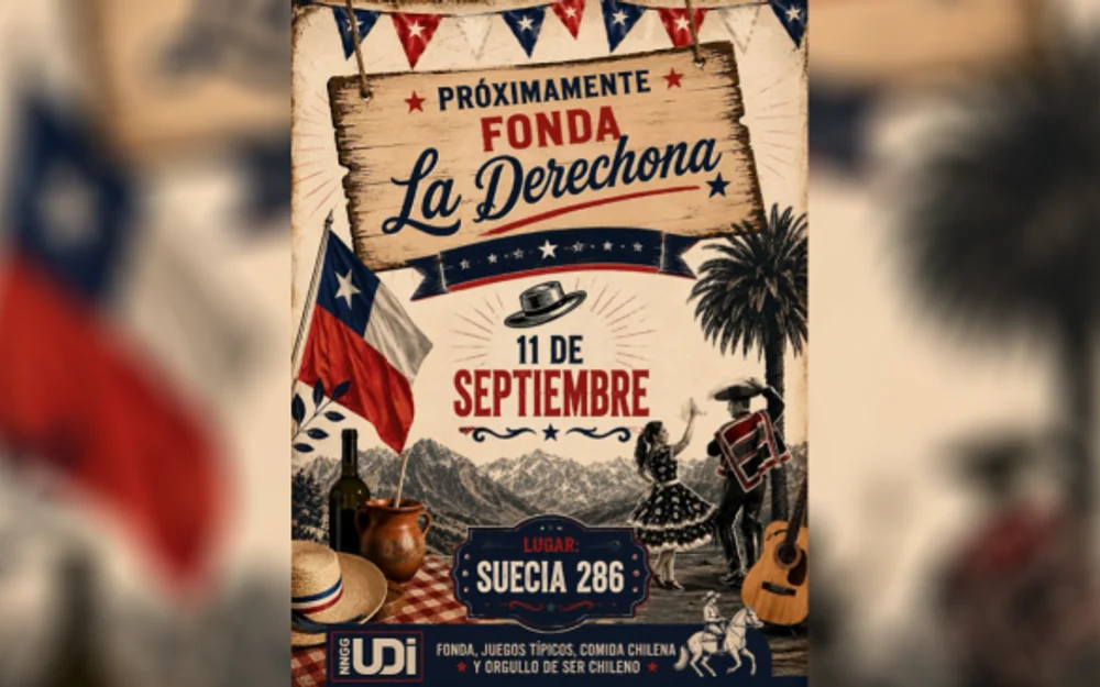 Jóvenes UDI celebrarán Fiestas Patrias el 11 de septiembre y con una fonda
