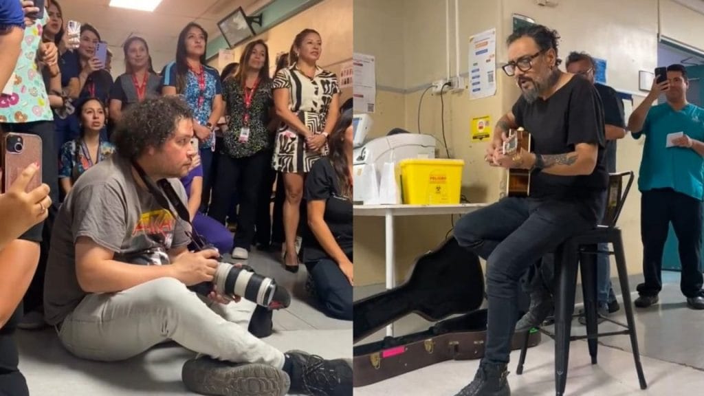 Hija de Claudio Valenzuela de Lucybell dada de alta, canta al personal médico