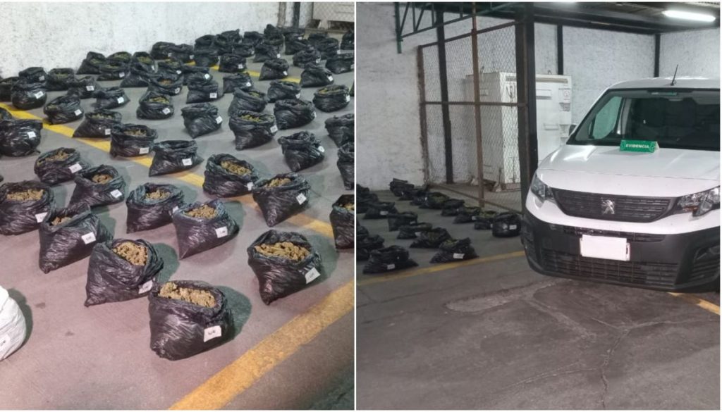 Capturados en Santiago: 110 Kilos de Marihuana en un Estacionamiento
