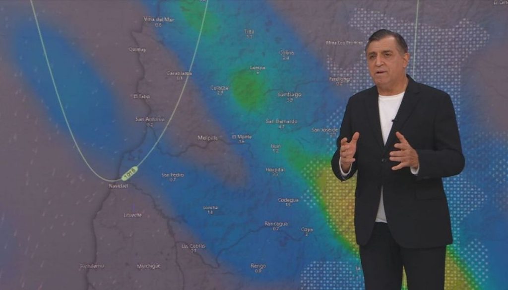 Sistema Frontal Rm: Pronostican hasta 20mm de Lluvia en Precordillera