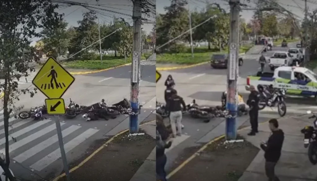 Repartidor en Moto Causa Caos durante Fiscalización en Maipú