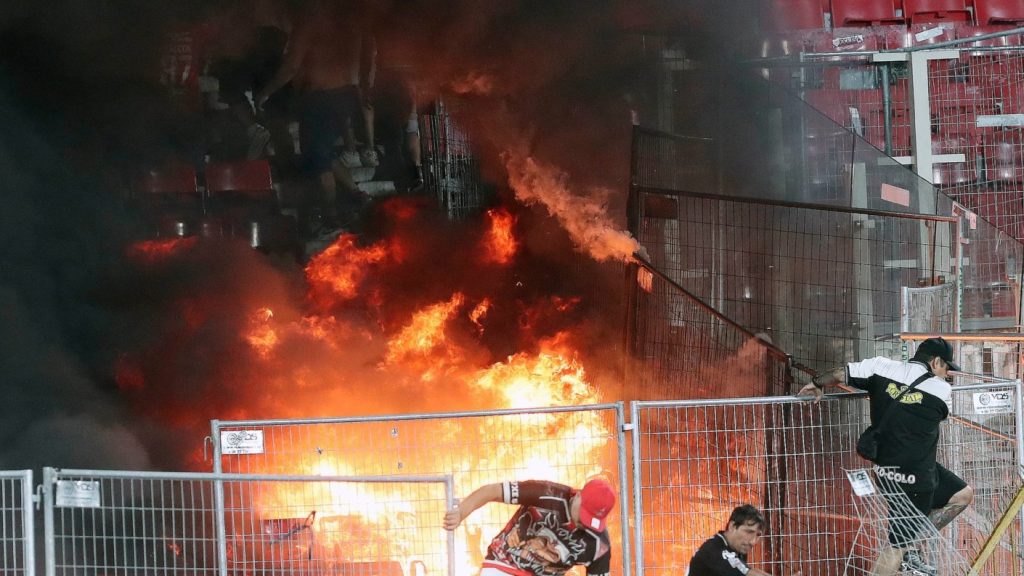 Detenidos de la Garra Blanca por disturbios en la Supercopa 2025