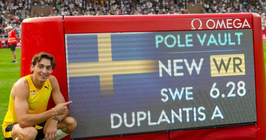 Duplantis bate récord de pértiga: 6.28m