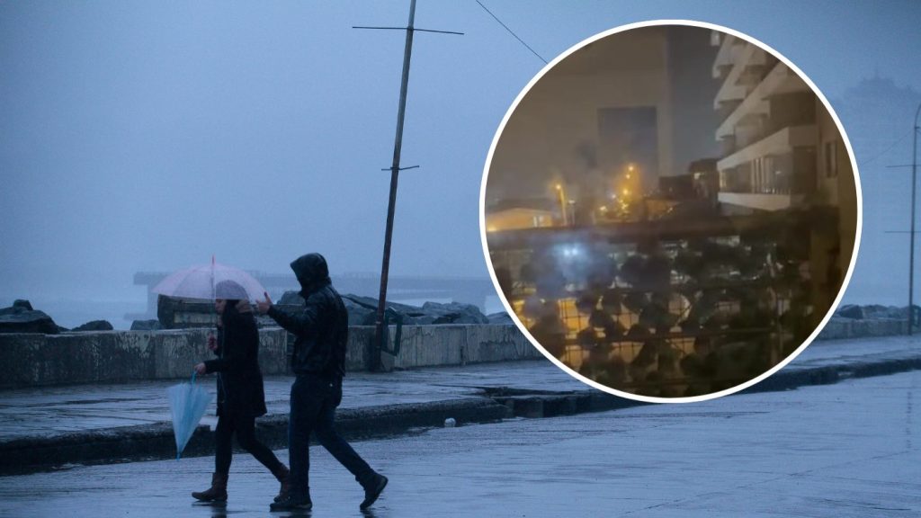 El impresionante “rugido” del viento en Viña del Mar sorprende a todos