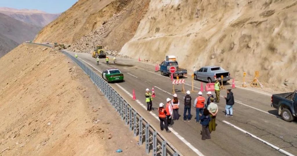 Cierre nocturno de la Ruta 5 Norte por inestabilidad del terreno
