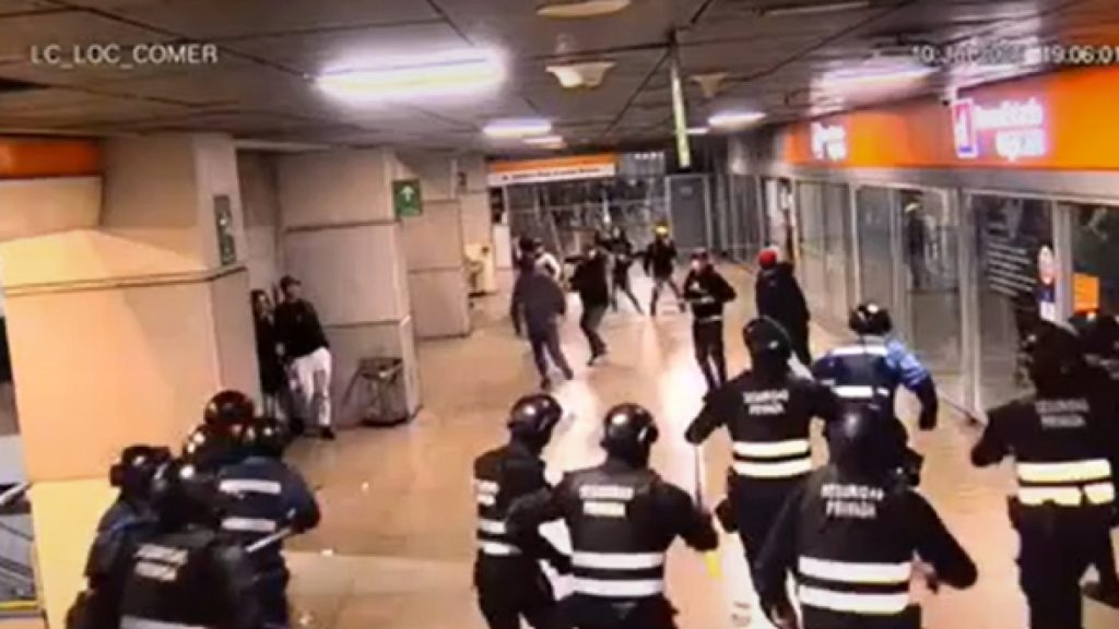 Enfrentamientos en Metro La Cisterna desatan alarma de seguridad