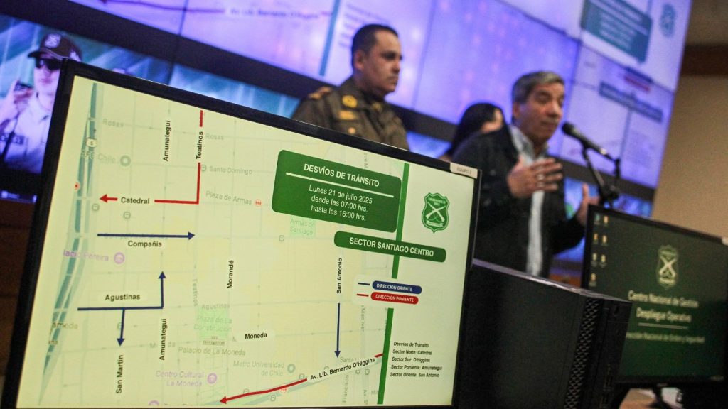 Cortes de Tránsito en Santiago por la Cumbre Democracia Siempre