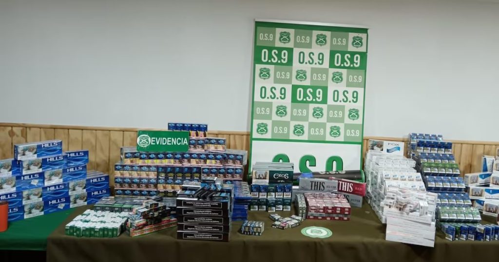 Detienen a mujer con más de 3.800 cajetillas ilegales en Puerto Montt