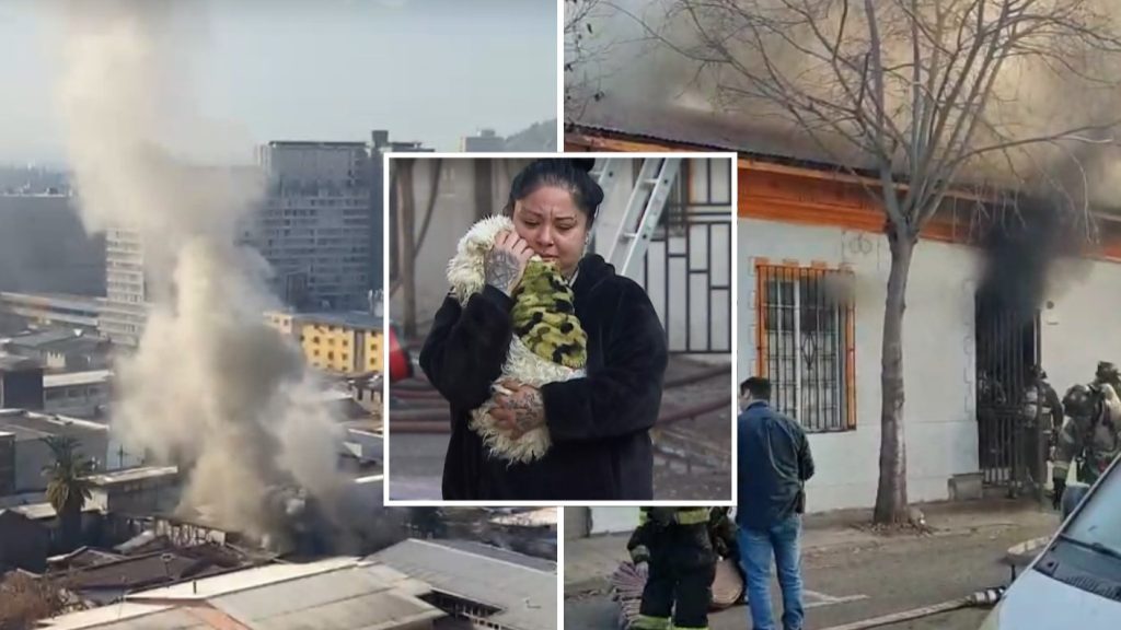 Incendio en Independencia deja familias damnificadas y bombero herido