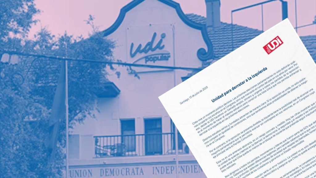 La UDI insta a la oposición a unirse en lista única parlamentaria