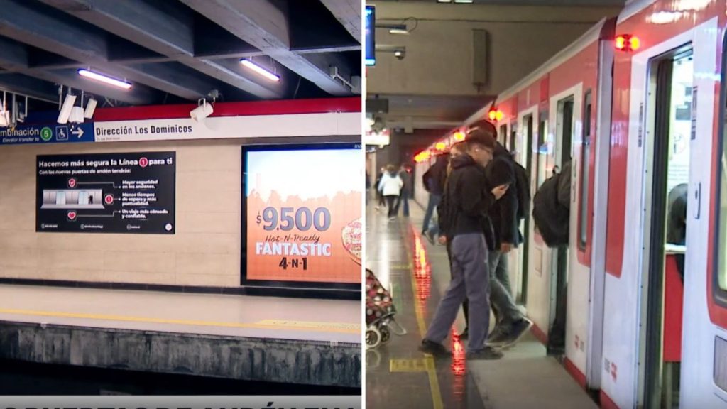 Metro de Santiago moderniza Línea 1 con nuevas puertas automáticas