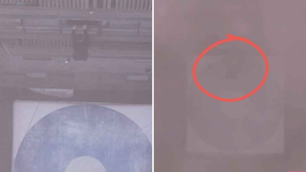 Desesperado Salto desde Edificio en Incendio en Santiago Centro