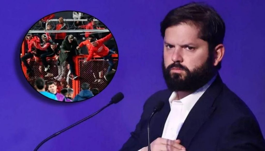 Gabriel Boric condena la violencia en el partido de la Universidad de Chile