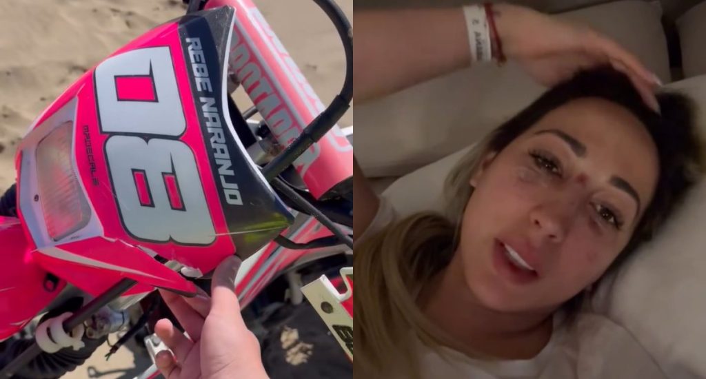 Accidente en moto de Rebeca Naranjo genera alerta sobre seguridad