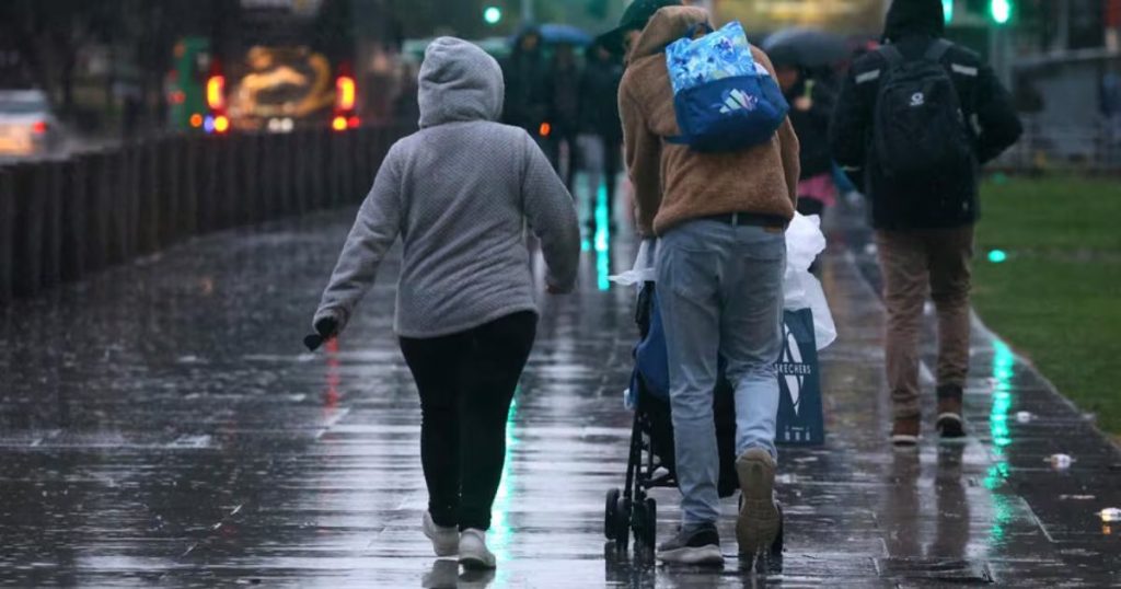 Alerta meteorológica en cinco regiones del sur de Chile