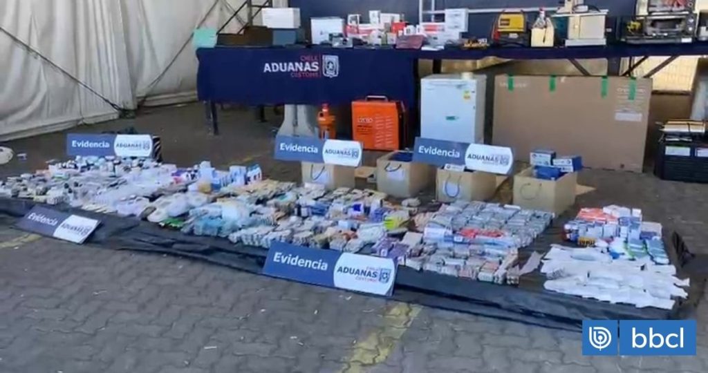Incautación de contrabando en Valparaíso con destino a Venezuela