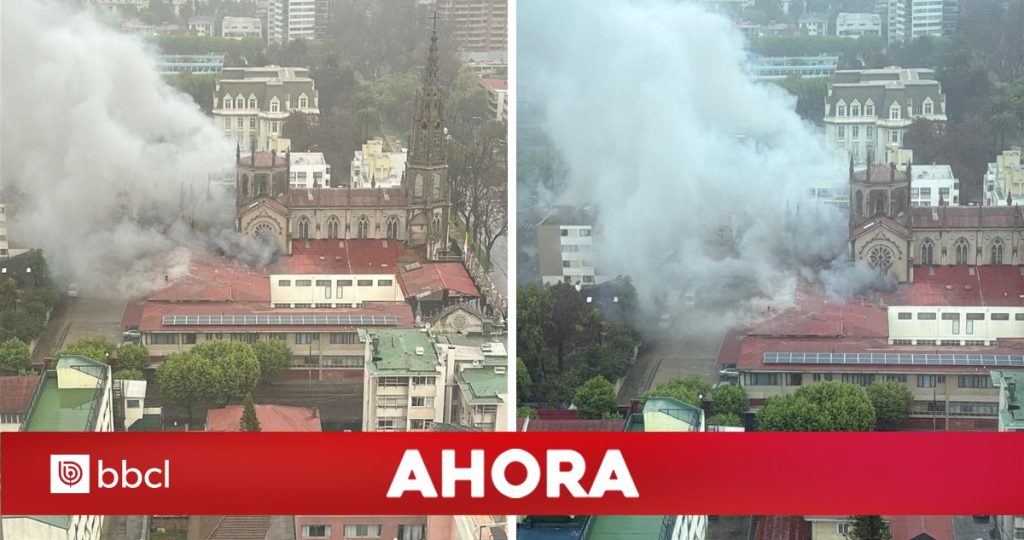 Incendio devasta Iglesia Las Carmelitas en Viña del Mar