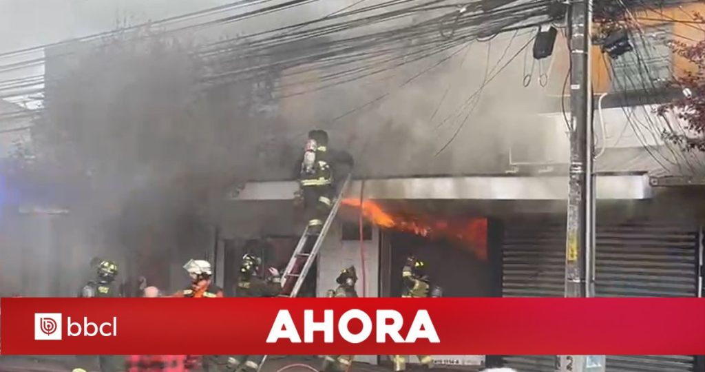 Incendio en Temuco afecta viviendas y locales comerciales