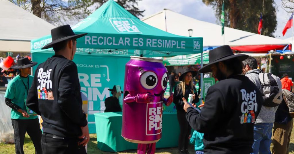Reciclaje récord en fondas del Parque O’Higgins en Santiago