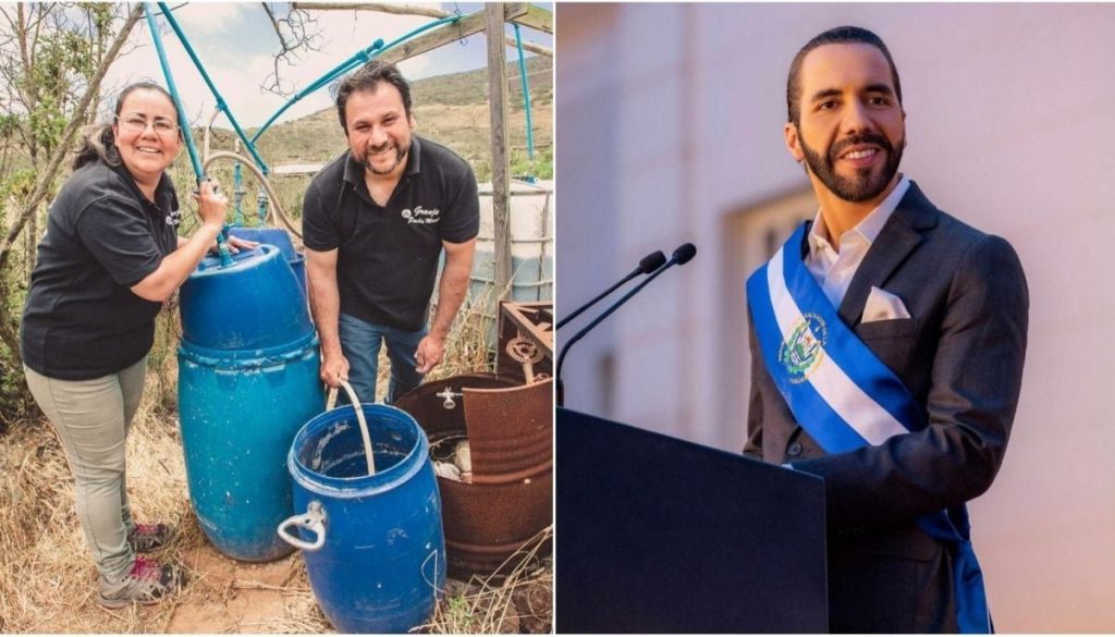 Chilenos premiados por Bukele por su innovadora granja sustentable