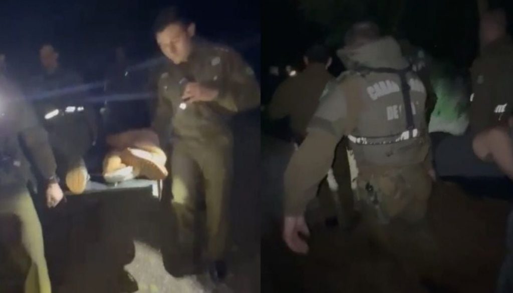 Rescate nocturno en el Parque Metropolitano de Santiago