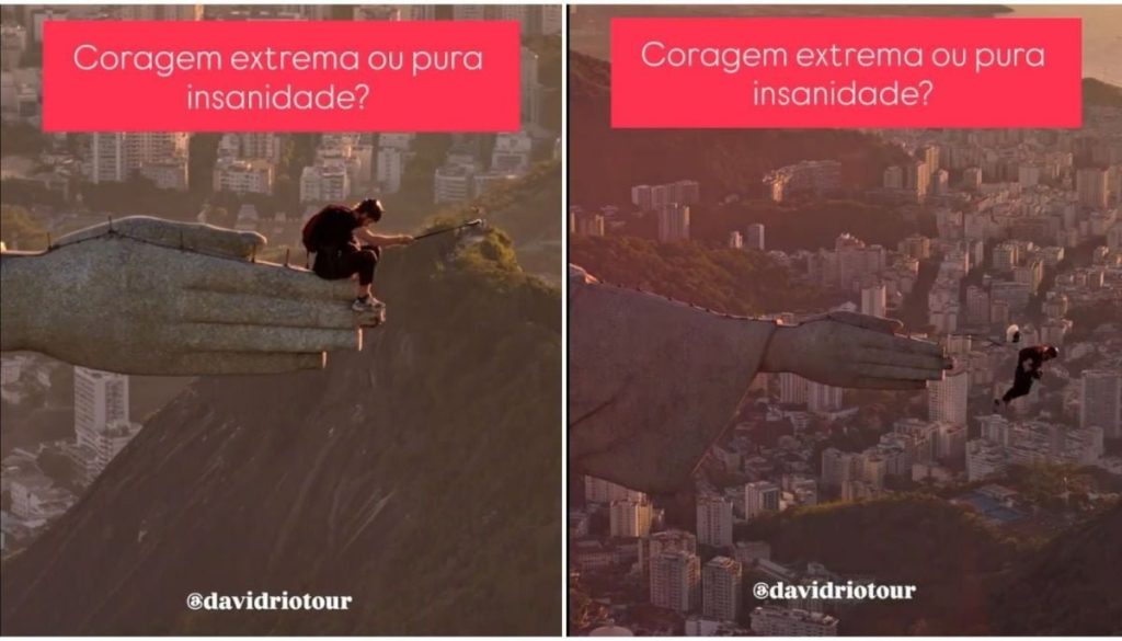 Parapentista asombra al mundo desde el Cristo Redentor en Brasil