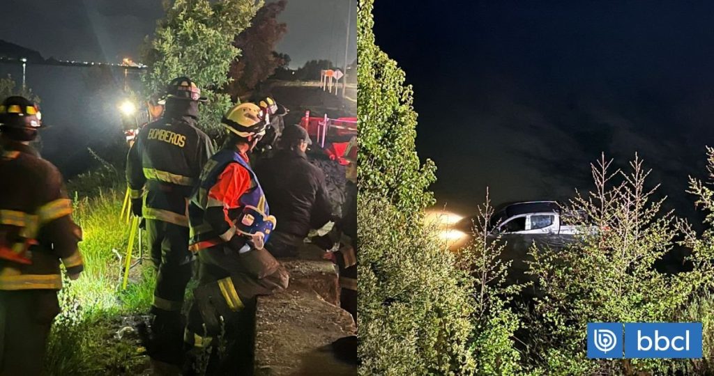 Insólito incidente en Chiguayante: conductor se oculta en el río Biobío.