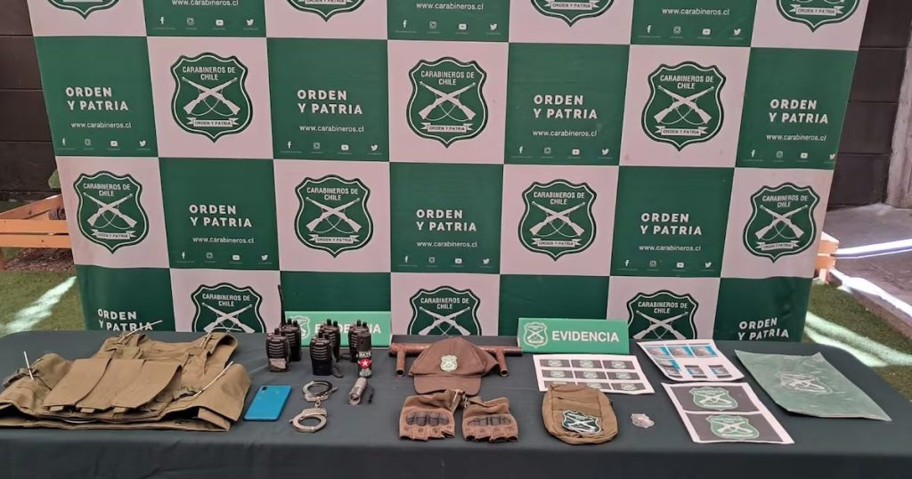 Detienen a impostor que fingía ser carabinero para robar en Chile