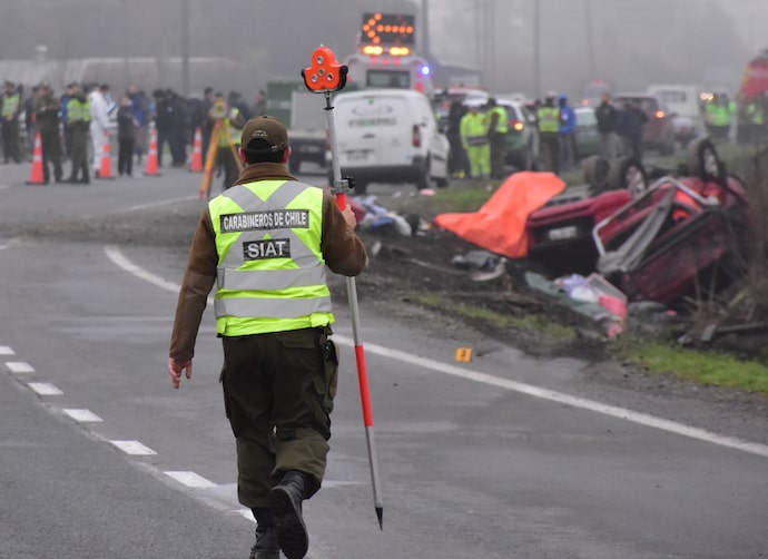 Carabineros contabiliza 1.087 accidentes y 45 fallecidos durante Fiestas Patrias