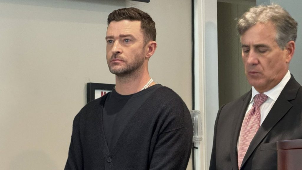 Justin Timberlake se declara culpable de conducir bajo efectos del alcohol en Nueva York