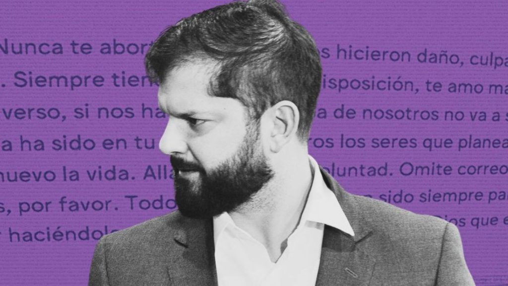 Revelan mensajes emotivos de denunciante al presidente Gabriel Boric