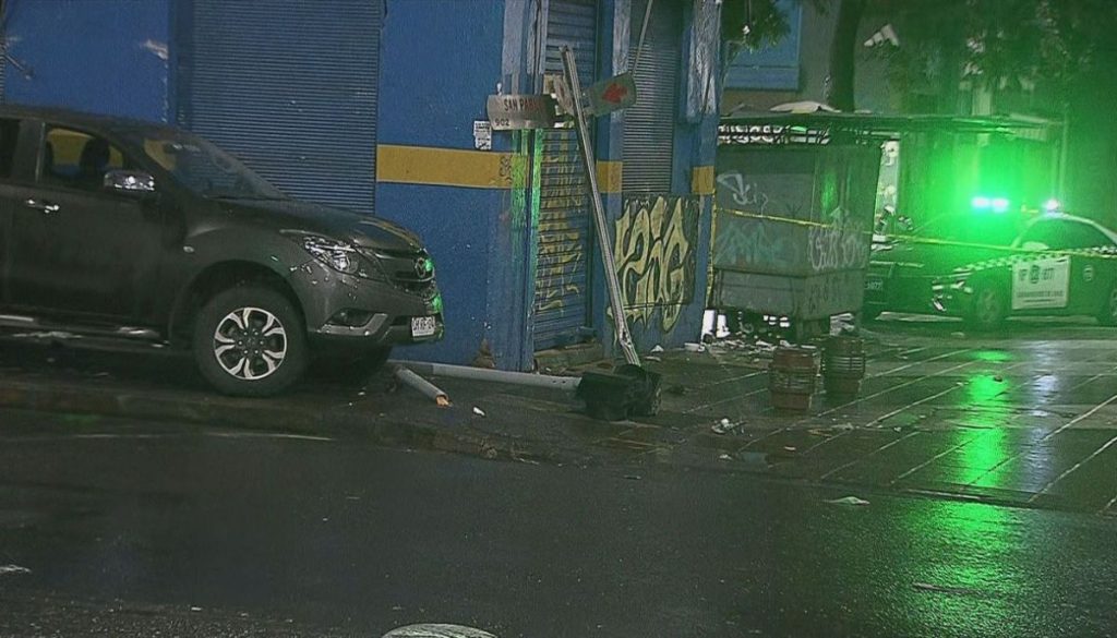Atropello Carabineros Santiago - Dos Carabineros Heridos tras Grave Atropello en Santiago Centro