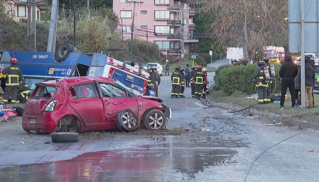 Accidente Ruta Concepción Chiguayante - Tragedia en Ruta Concepción-Chiguayante: Un Muerto y 25 Heridos