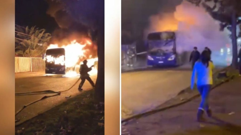 Incendio Bus Conchalí - Incendio de Bus en Conchalí Desata Alarma y Dudas de Seguridad