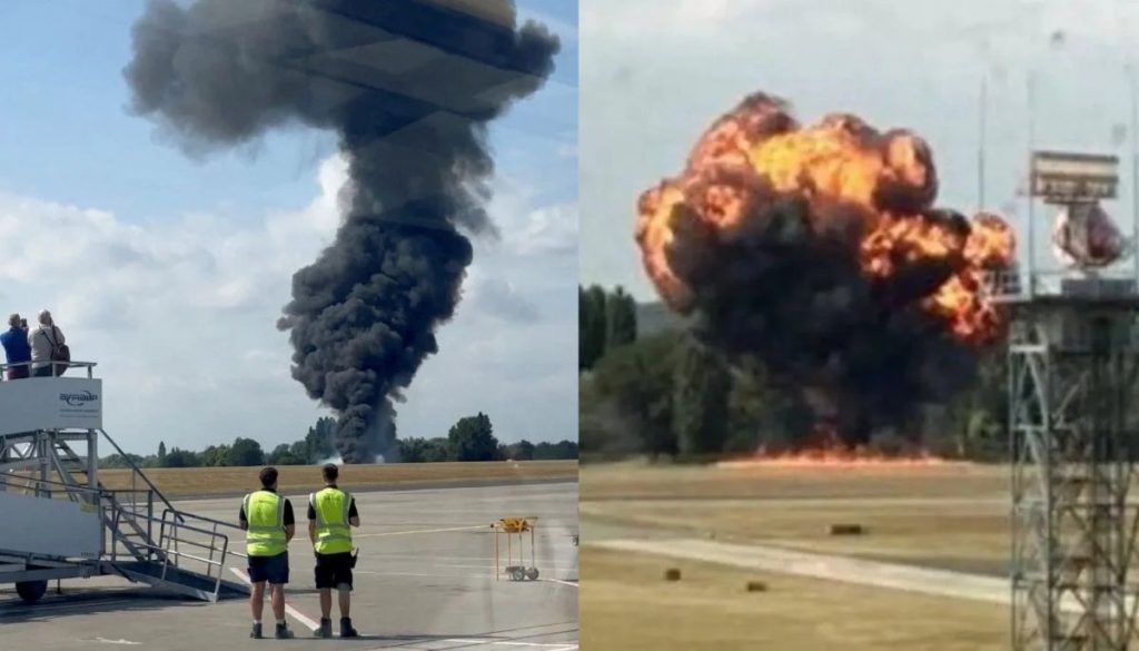 Accidente de Avión en el Aeropuerto de Southend, Londres - Explosión en Aeropuerto de Southend sacude a Londres