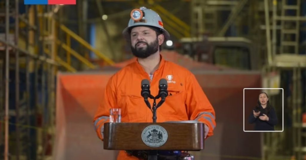 Boric Discurso Penalizaciones Cobre - Boric defiende el cobre chileno ante penalizaciones globales