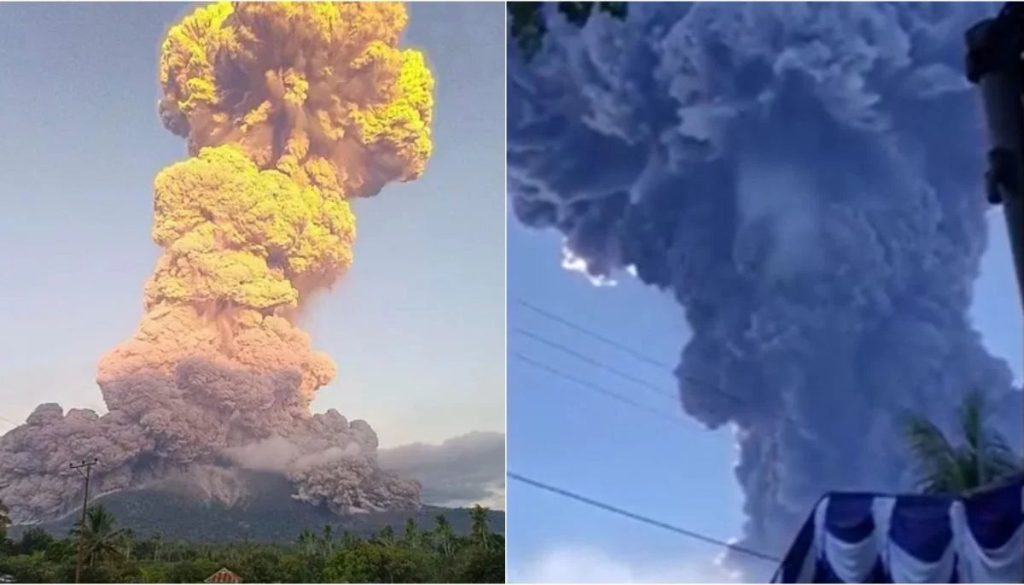 Erupción Volcán Lewotobi Indonesia - Mayor erupción en Indonesia desde 2023: Alerta máxima activada