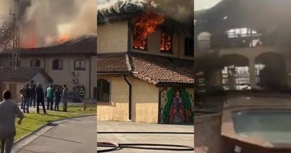 Incendio en la Casona de la Municipalidad de Peñalolén - Dramático Incendio Consume Casona Municipal de Peñalolén