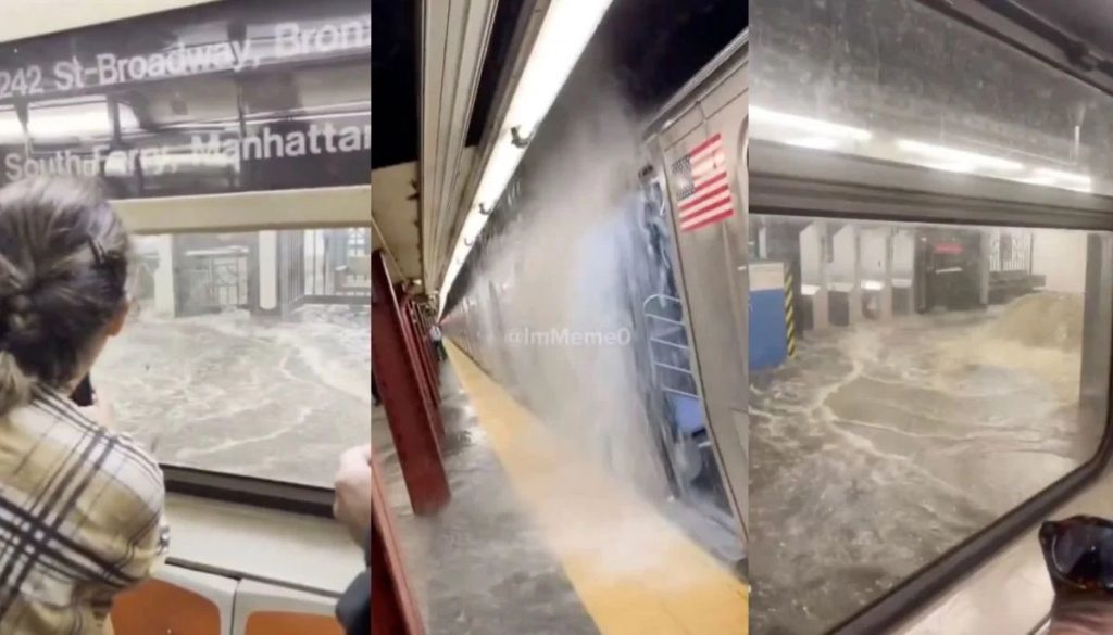 Inundaciones en Nueva York Debido a Fuertes Tormentas en Estados Unidos - Inundaciones y Apagones en Nueva York por Tormentas Severas