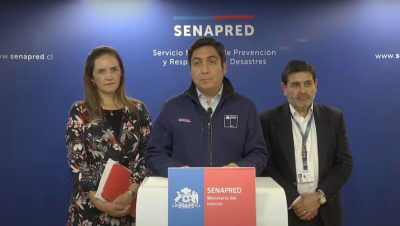 Medidas Preventivas del Senapred ante el Sistema Frontal en Chile - Sistema frontal afectará con intensidad la zona central de Chile