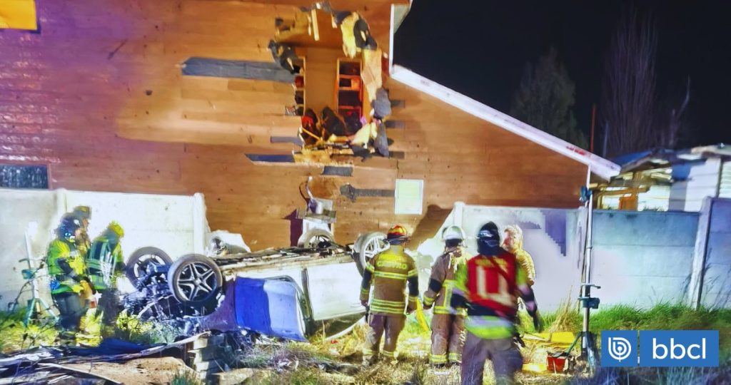 Accidente de Auto contra una Casa en Castro, en los Lagos - Impactante Accidente en Castro: Vehículo Destruye Casa.