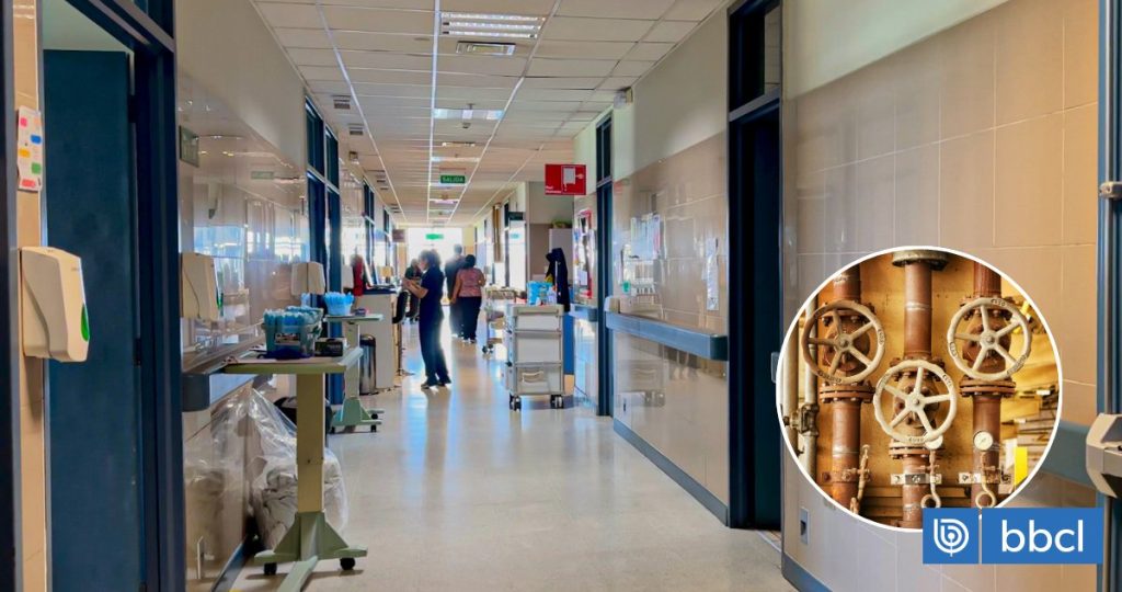 Emanación de Gas en el Hospital de los Ángeles por la Rotura de una Cañería - Emanación de gas en el Hospital de Los Ángeles: medidas de emergencia.