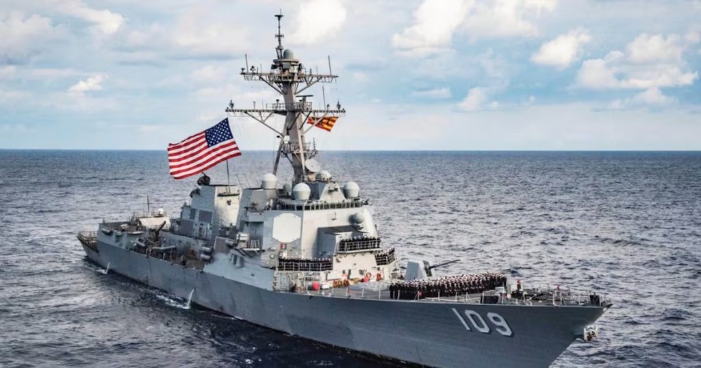 Maniobra Provocadora de Aviones Militares de Venezuela sobre un Buque de Estados Unidos - Venezuela desafía a EE.UU. con el sobrevuelo de aviones militares.