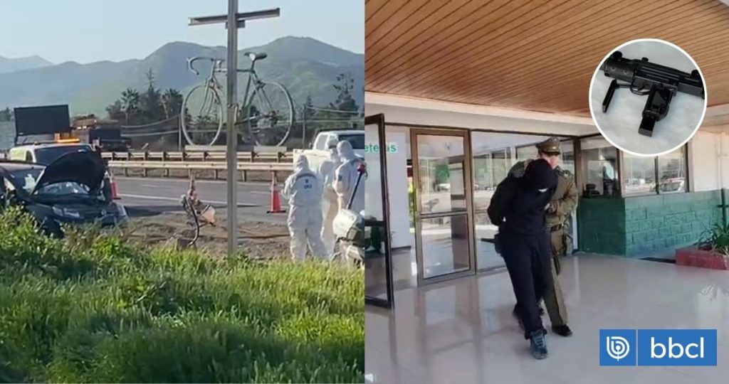 Persecución Policial tras el Asalto a un Hombre en la Ruta 5 Norte - Persecución policial en Lampa termina con tres detenidos armados