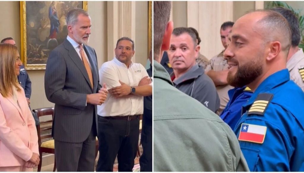Reconocimiento del Rey de España a un Piloto Chileno por Su Labor en Incendios Forestales - Chileno Juan Arriagada es Honrado por el Rey de España.