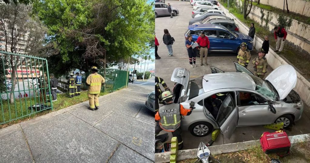 Accidente Vehicular en las Condes con una Persona Lesionada - Accidente en Las Condes deja varios heridos este sábado