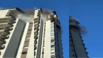 Control del Incendio en un Edificio del Centro de Santiago - Incendio en Santiago obliga a evacuar a 150 residentes