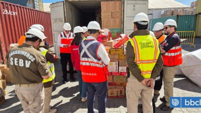 Decomiso de Productos Falsificados en el Puerto de San Antonio - Operativo en San Antonio incauta 350 mil productos falsificados