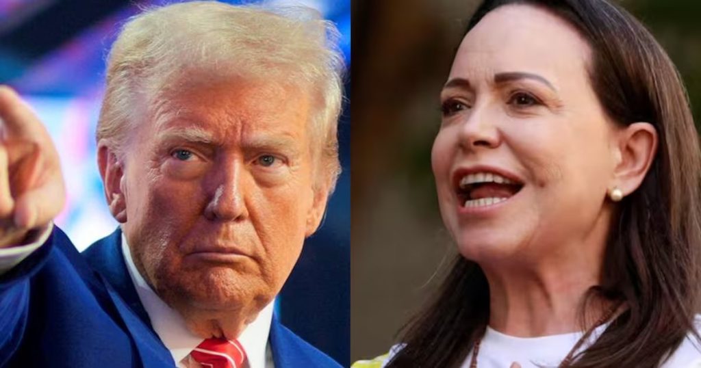 Detalles de la Conversación entre Trump y María Corina Machado - María Corina Machado agradece a Trump tras recibir el Nobel.